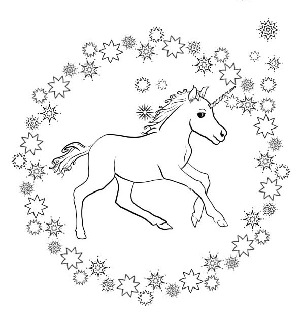 Ausmalbilder Einhorn 3 Malvorlagen