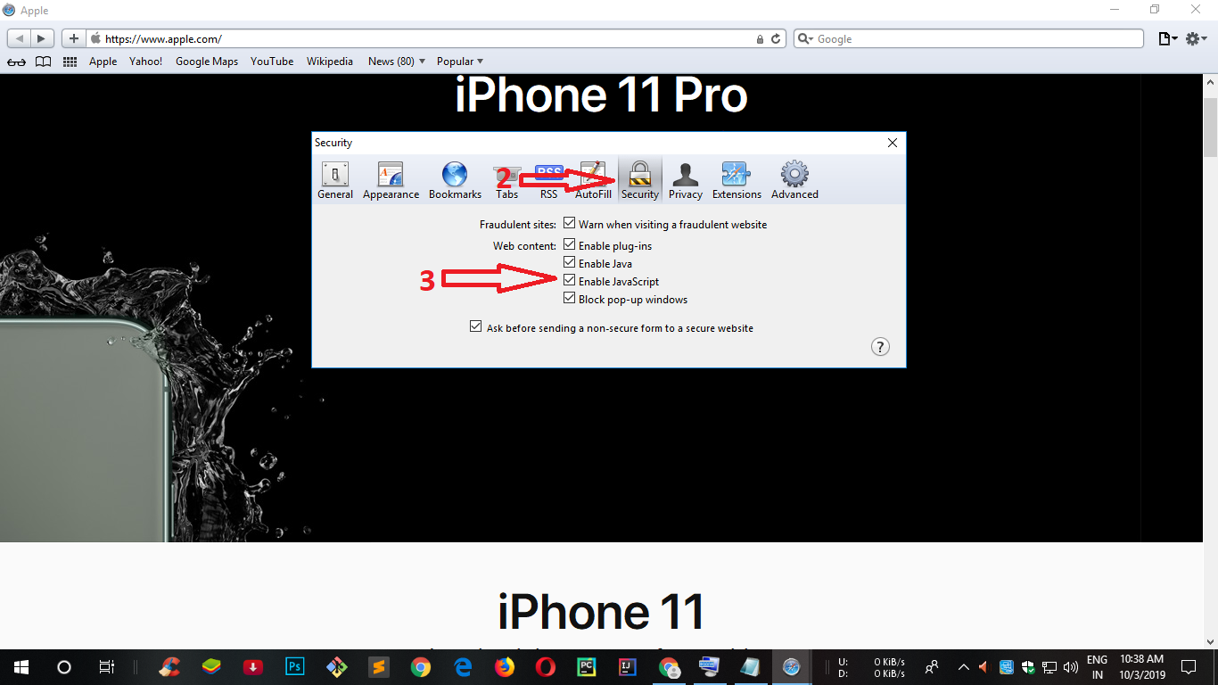How to enable javascript # latest solution