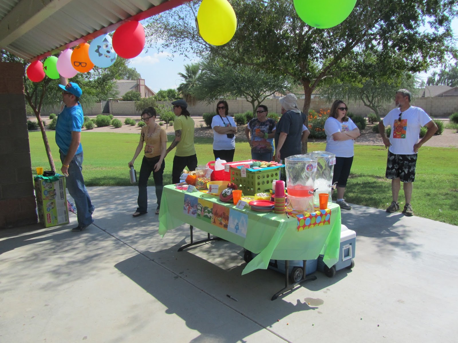 H & M Reynolds Birthday Party Splash Pad Action