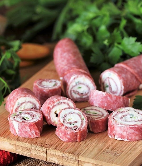 Quick & Easy Salami Cream Cheese Roll-Ups