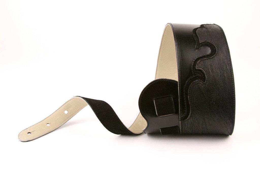 Ethos Custom Brands THE "EBONY ROAD" GUITAR STRAP