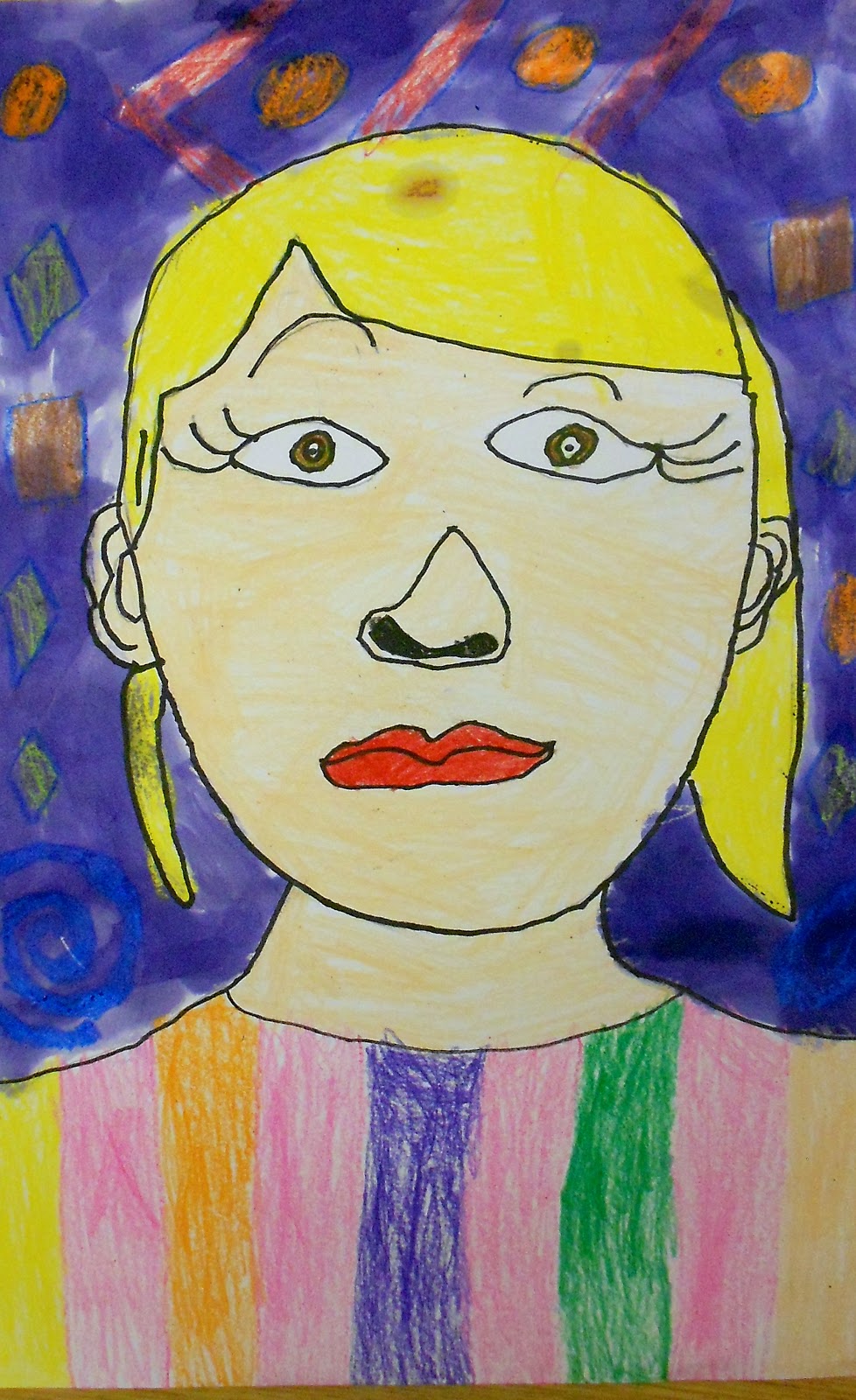 self-portrait-template-for-kindergarten