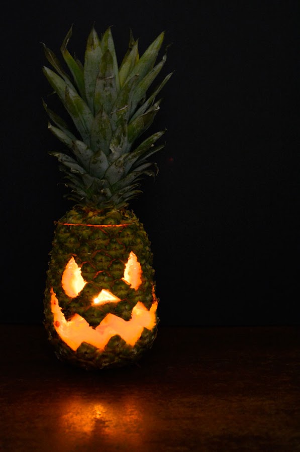 Cómo hacer una piña de halloween