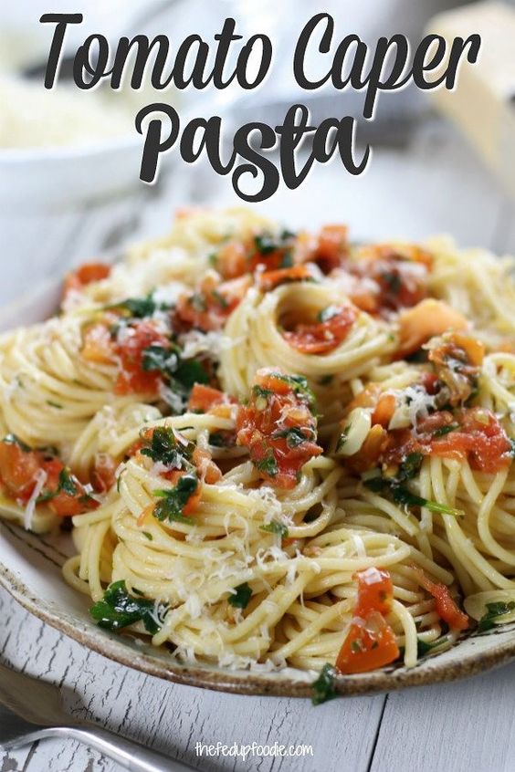 Tomato Caper Pasta How to Cakes Recipes