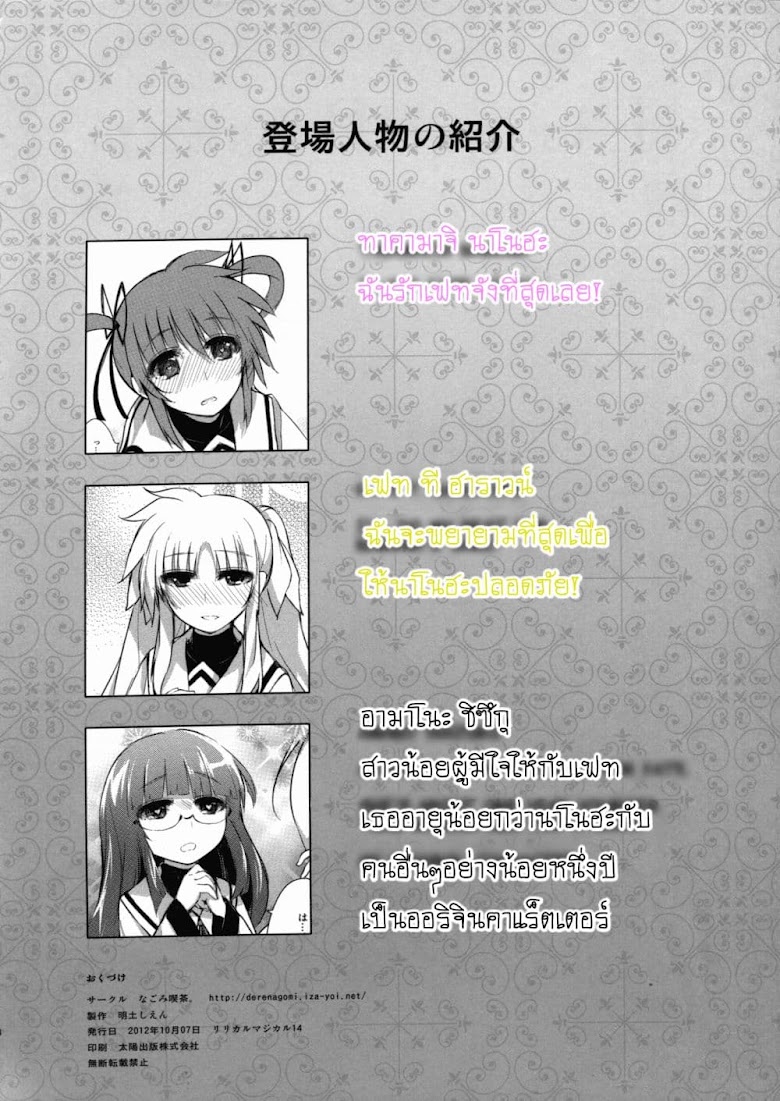 Mahou Shoujo Lyrical Nanoha dj : Present Naru - หน้า 3