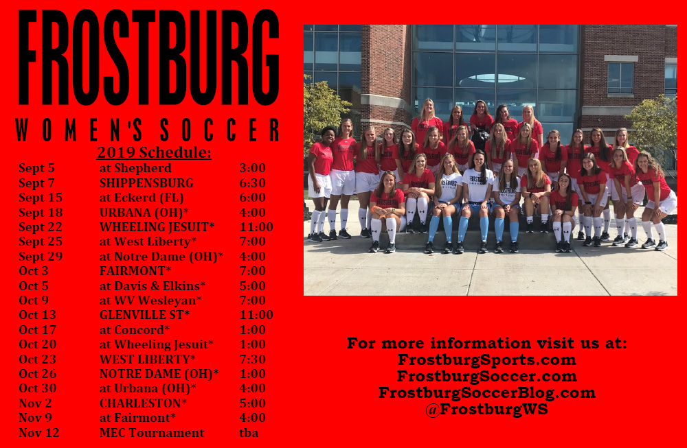 Frostburg Women's Soccer September 2019
