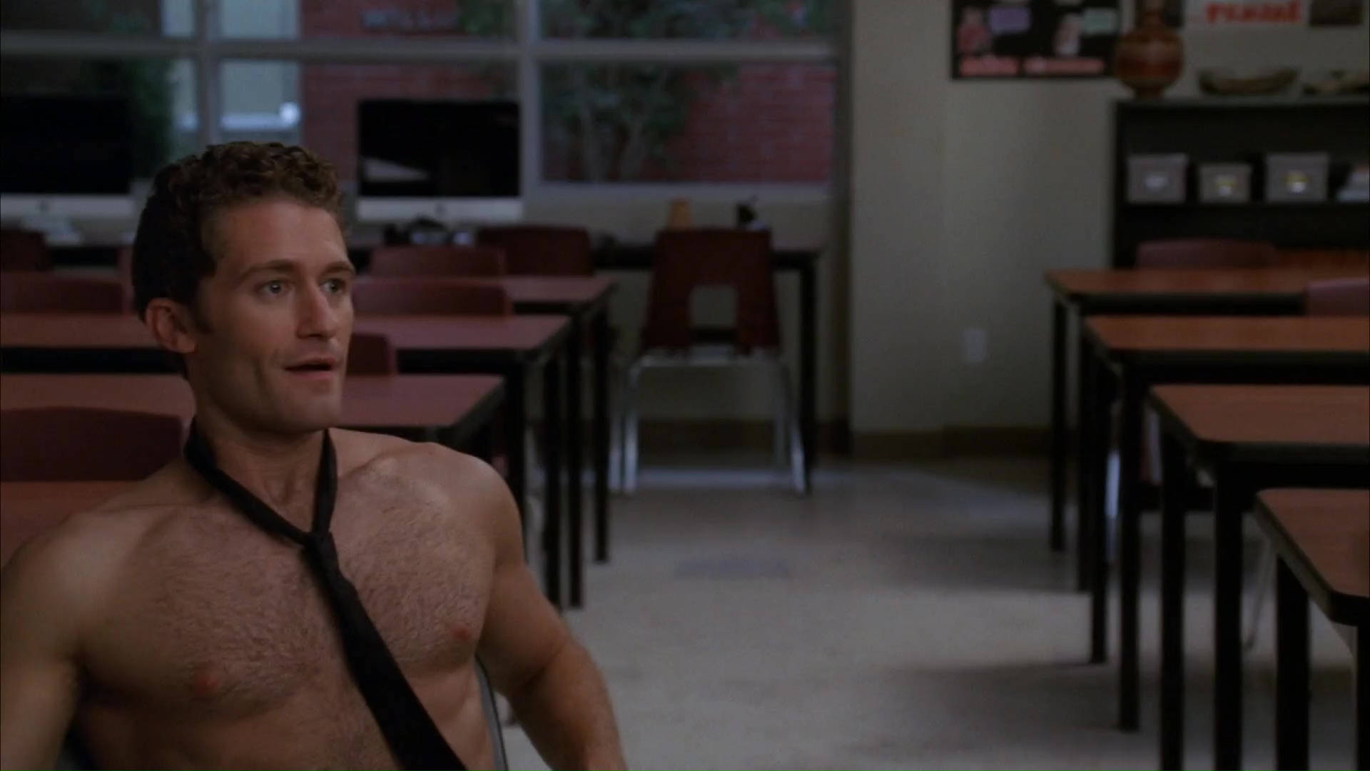 Matthew Morrison shirtless in Glee 2-05 "The Rocky Horror Glee Show&qu...