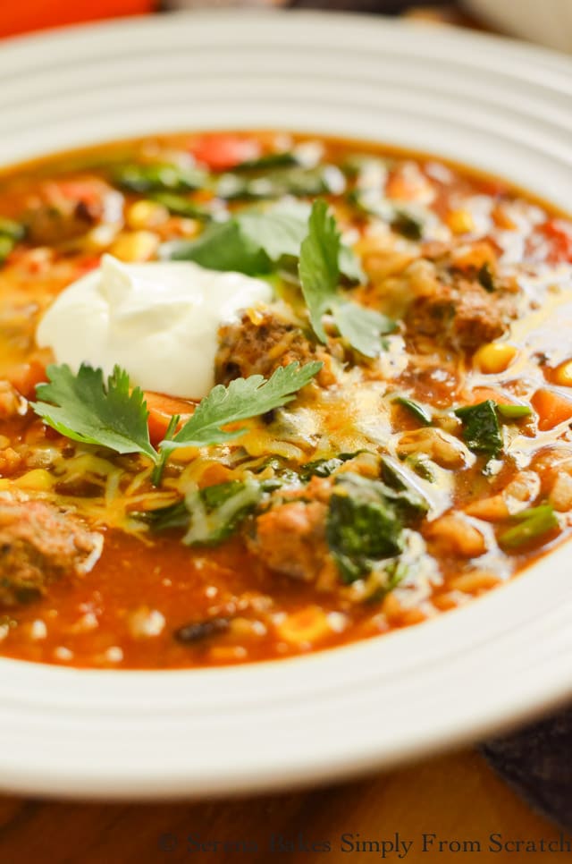 Mexican Meatball Soup Serena Bakes Simply From Scratch