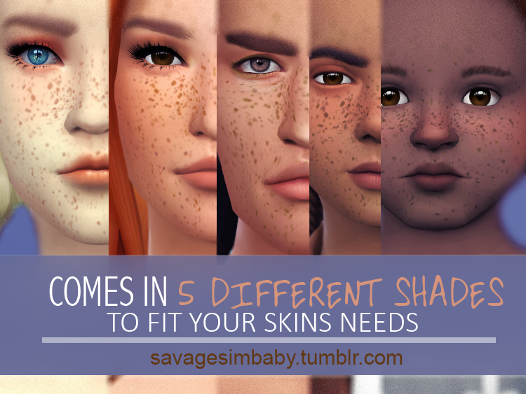 Sims 4 Ccs The Best Freckles By Savage Sim Baby