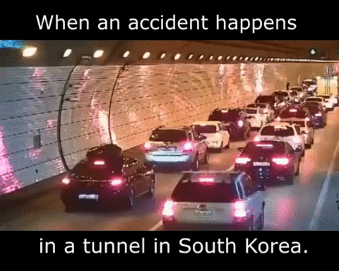 외신에 소개된 대한민국의 어느 터널사고 시민의식 | 인스티즈