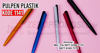 Jual Souvenir Pulpen Plastik Promosi 1141, Souvenir Pulpen Kantor di Tangerang kode 1141