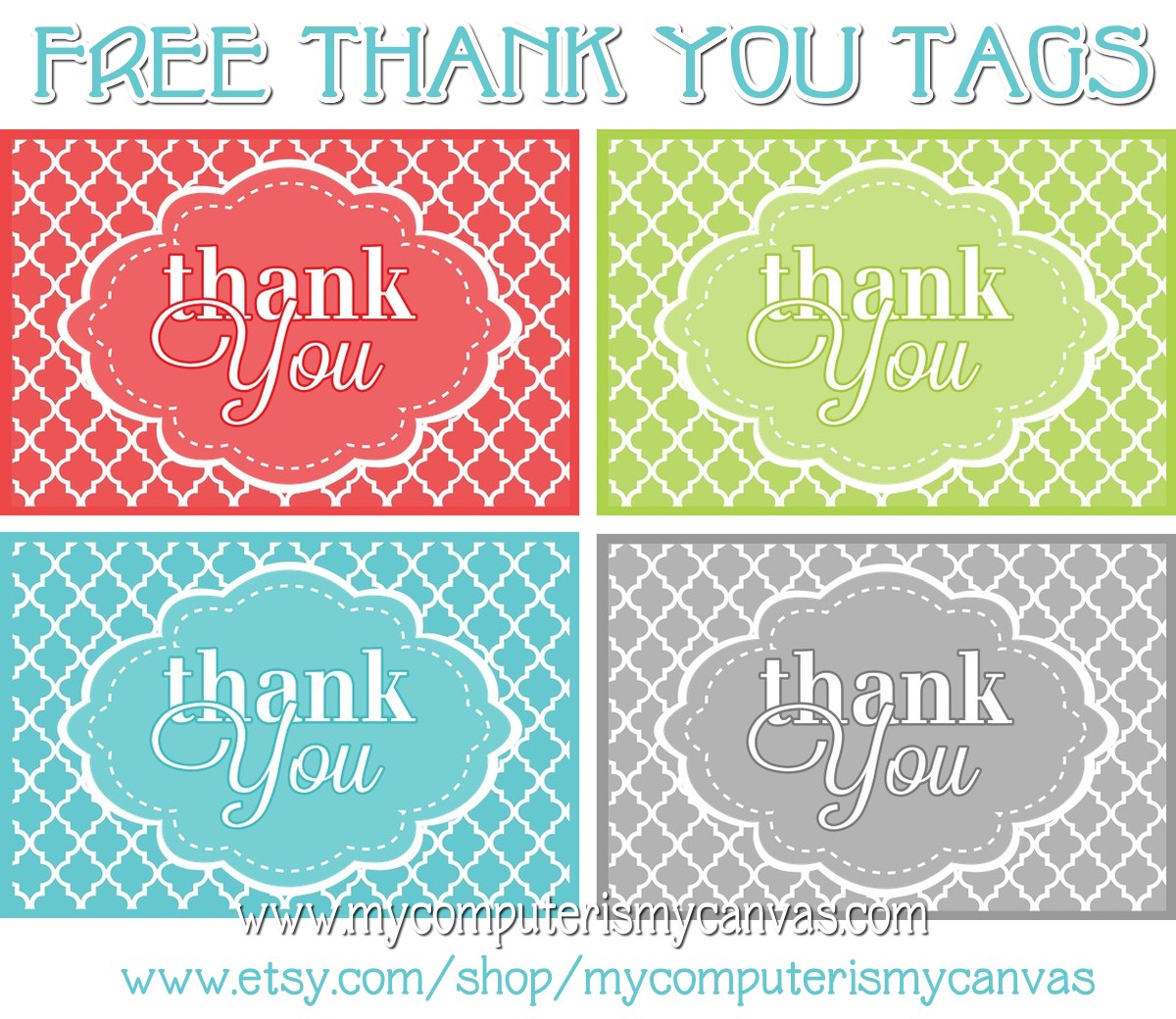 Free Printable Thank You Tags