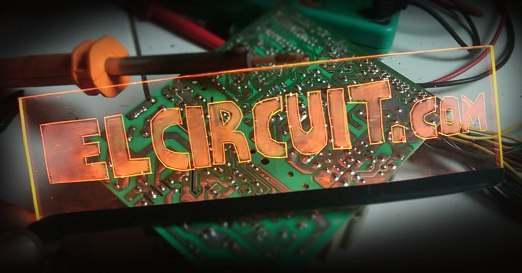 Simple and Manual LED Acrylic Sign Project Electronic Circuit