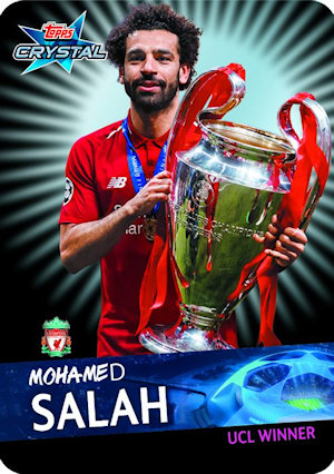 Topps Champions League Crystal 111 Mohamed Salah 2019/2020 Master
