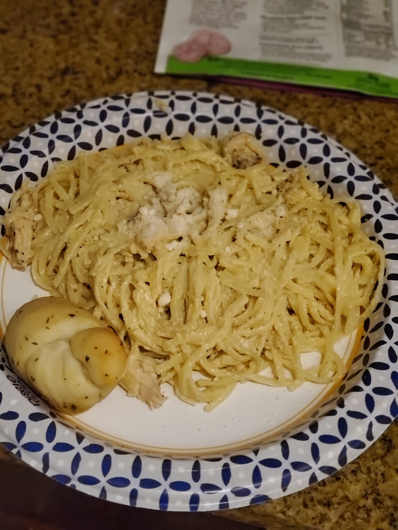 Late Nights, Early Mornings Chicken Alfredo Recipe with Sauce from