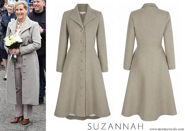 The Countess of Wessex wore Suzannah Lambswool Coat