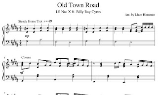 Old Town Road Piano Notes