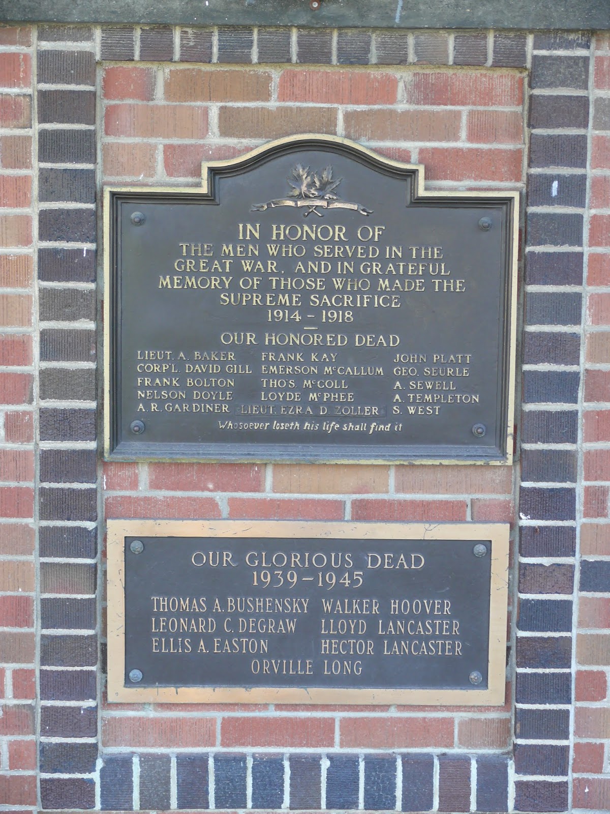 Ontario War Memorials Rodney