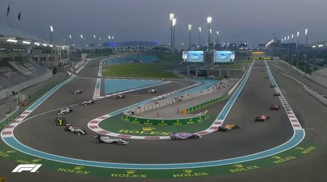 Monoposto di F1 ad Abu Dhabi