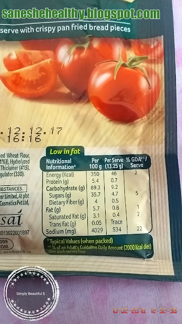 Knorr classic thick tomato soup has low fat.