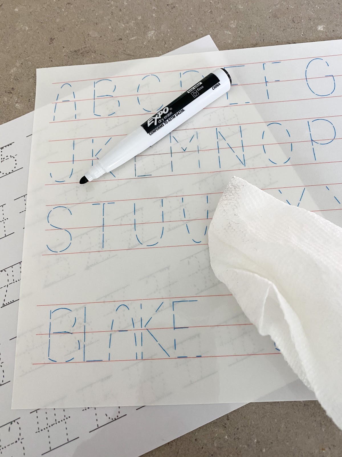 DIY Reusable Tracing and Handwriting Sheets Silhouette School