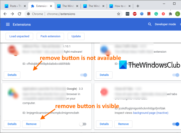 evitar la desinstalación de extensiones de Chrome usando el Editor del Registro de Windows 10