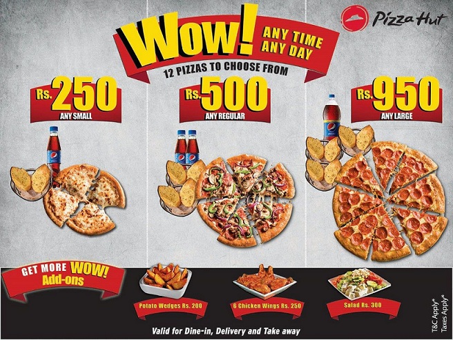 Now Pizza Hut Takes Its Value Offerings To A Whole New Level By Introducing The Wow Deals 3 And Affordable Nationwide Guaranteed Not Put