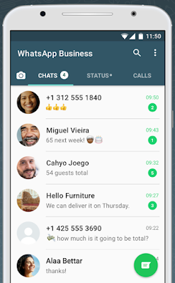 المحادثات والدردشة فى تطبيق whatsapp business 2020