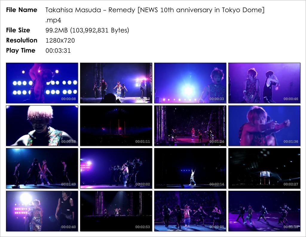N2NaSuda: [Concert] Takahisa Masuda - Remedy [NEWS 10th anniversary in Tokyo Dome]