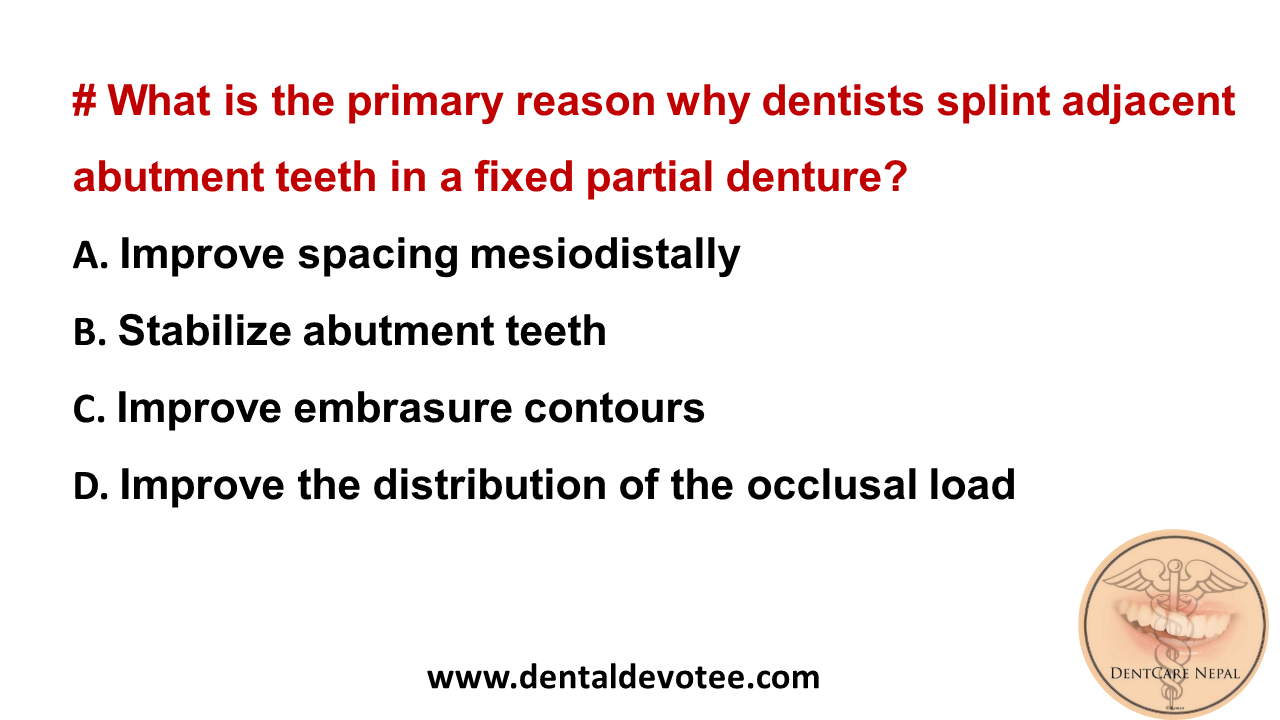Dentosphere World of Dentistry Abutment teeth in a fixed partial denture