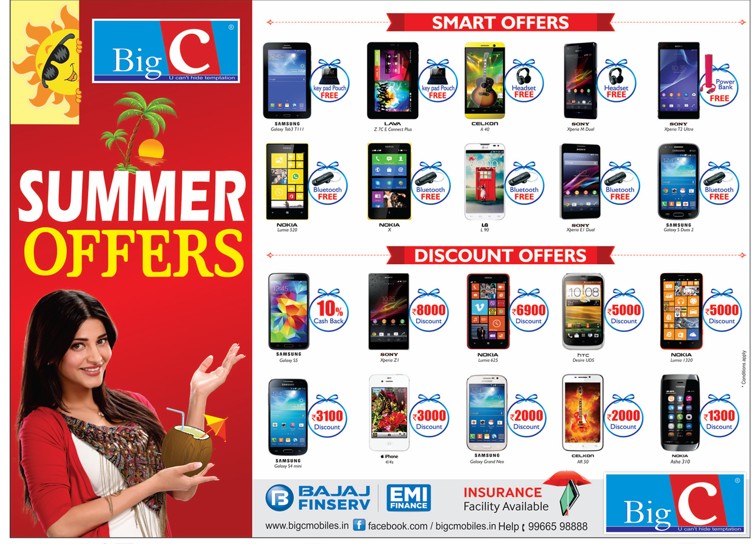 Flatoff.in Offers & Discounts in Hyderabad Offers on Mobiles Big C