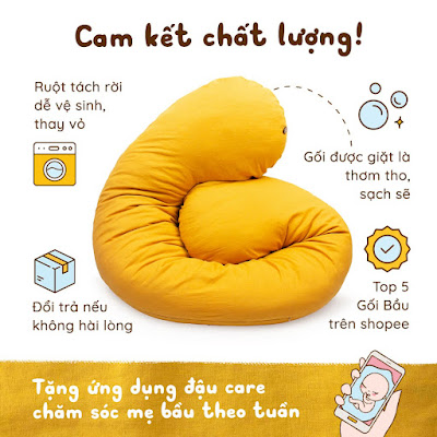 [A159] Địa chỉ chuyên bán gối đa năng Mẹ Bầu chính hãng, bảo hiểm sản phẩm
