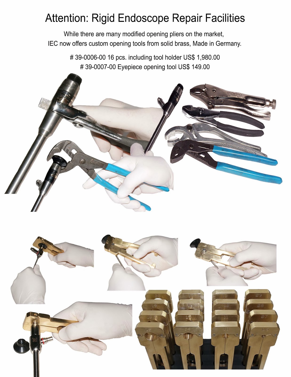 IEC Innovative Endoscopy Components New Rigid Endoscope Tool Set