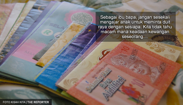 Pergi Salam Makcik Tu, Minta Duit Raya - Jangan Ajar Anak Minta Duit Raya