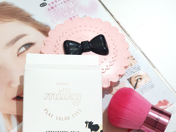 Review Etude House Milky Color Eyes Strawberry Milk
