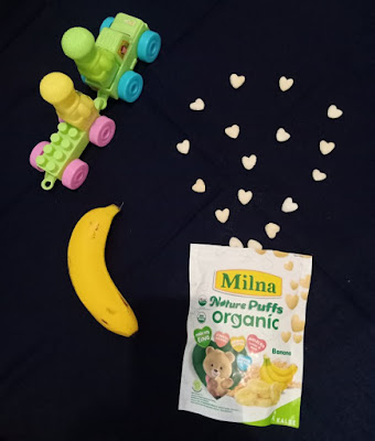 milna nature puffs organic banana