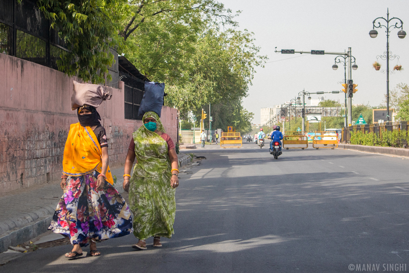 Street Photography Face Mask Jaipur Opening after Lock Down