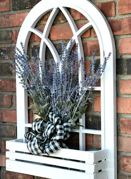 Make a DIY Arched Window Flower Box for the Front Door . Homeroad.net