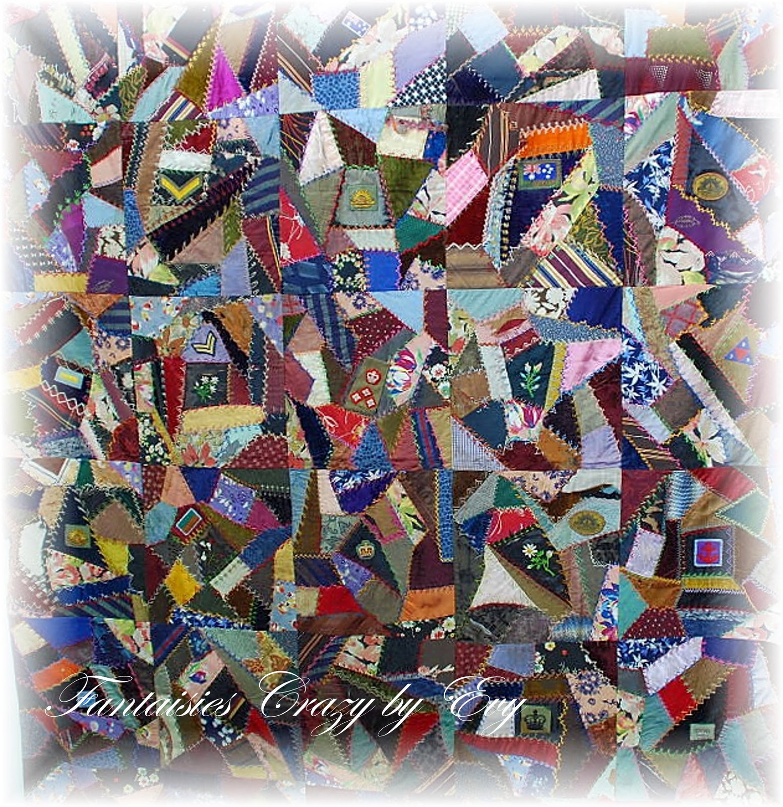 Fantaisies Crazy by Evy: European Crossroads of the Patchwork: Crazy