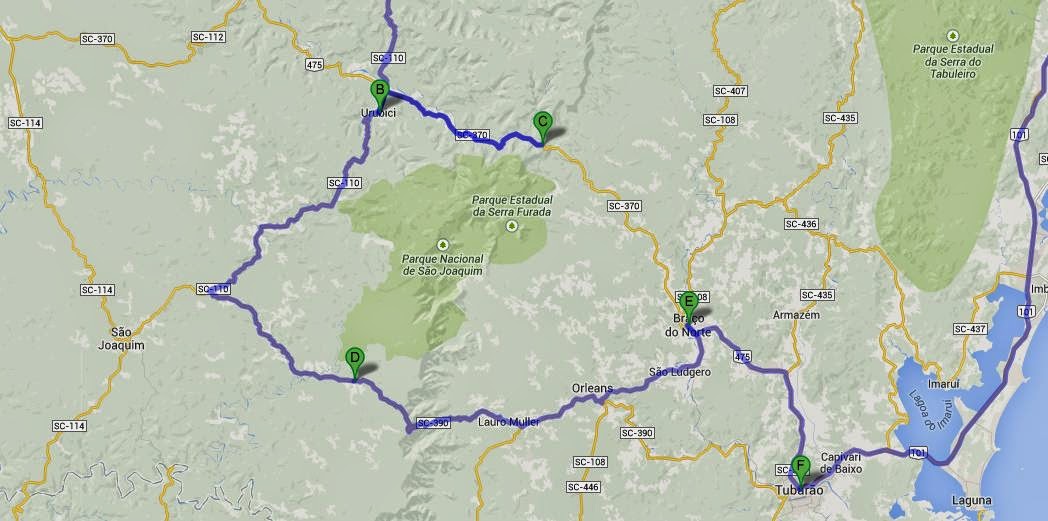 Viagens de Viagem de moto para Serra do Rio do Rastro e Corvo Branco SC