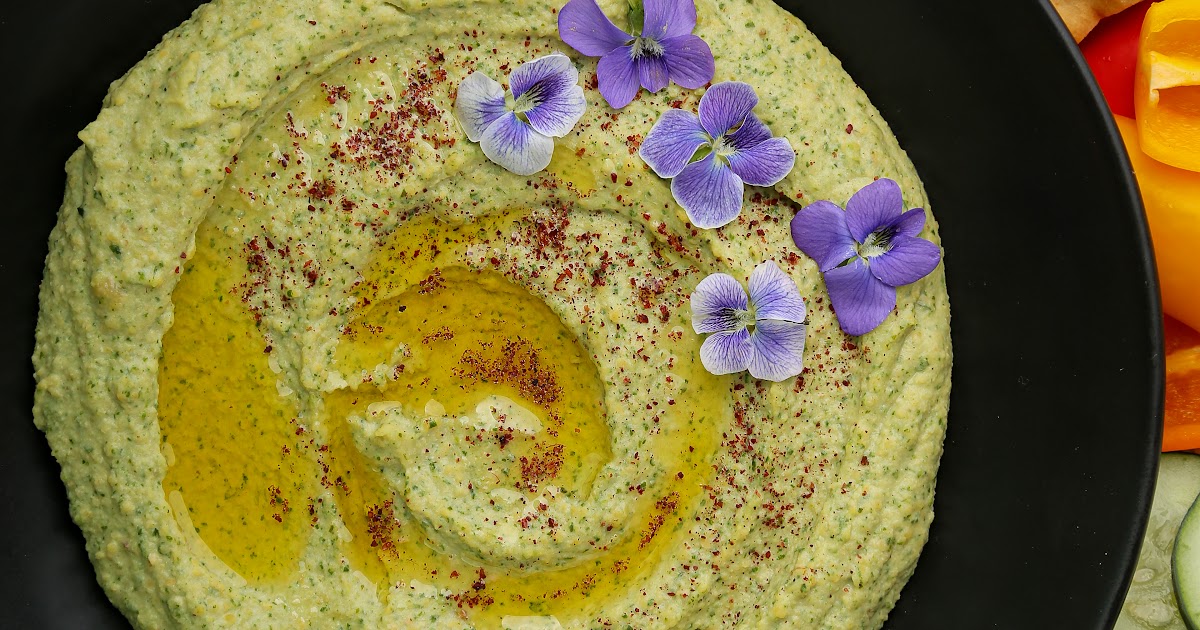 Wild Garlic Mustard Hummus