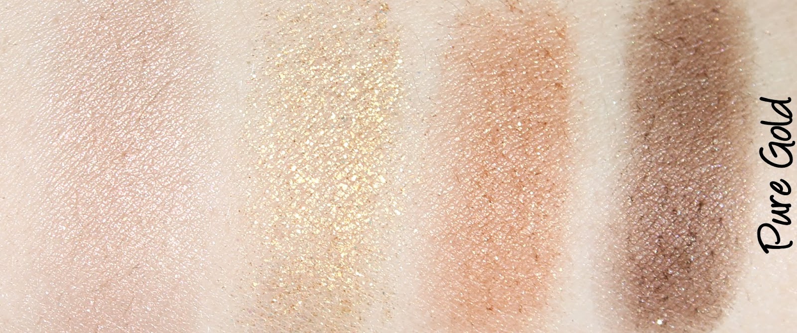 ZA Impact-Full Eyes Groovy Limited Edition Pure Gold Eyeshadow Palette Swatches & Review
