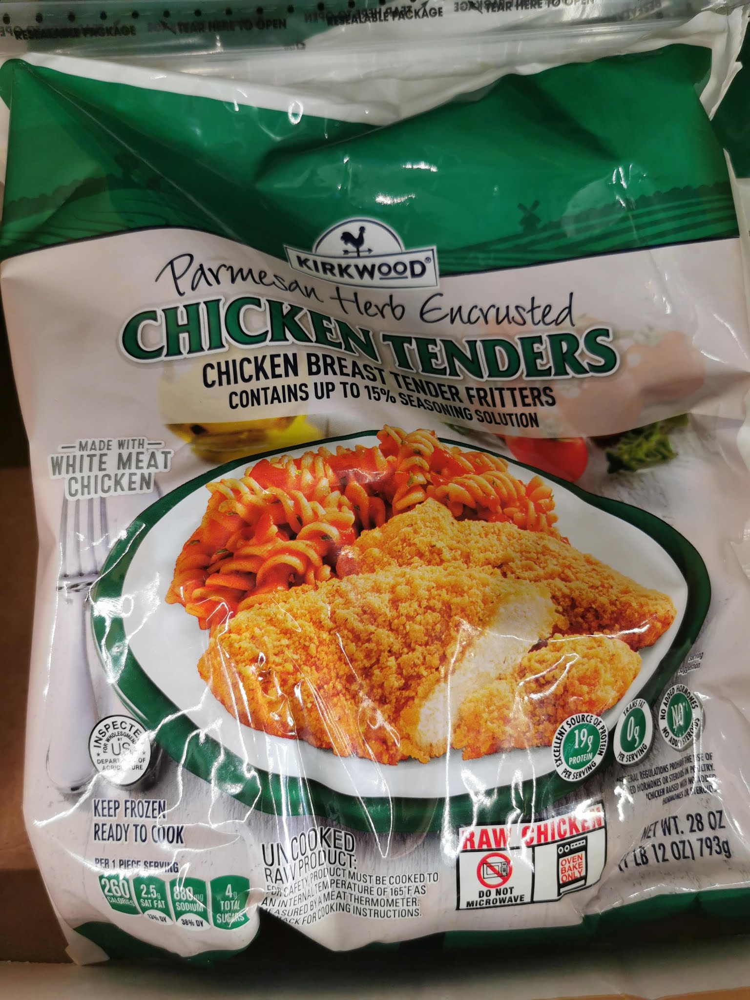 Kirkwood Parmesan Garlic Encrusted Chicken Tenders (Aldi)