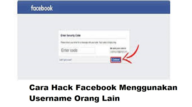 Cara Hack Facebook Menggunakan Username