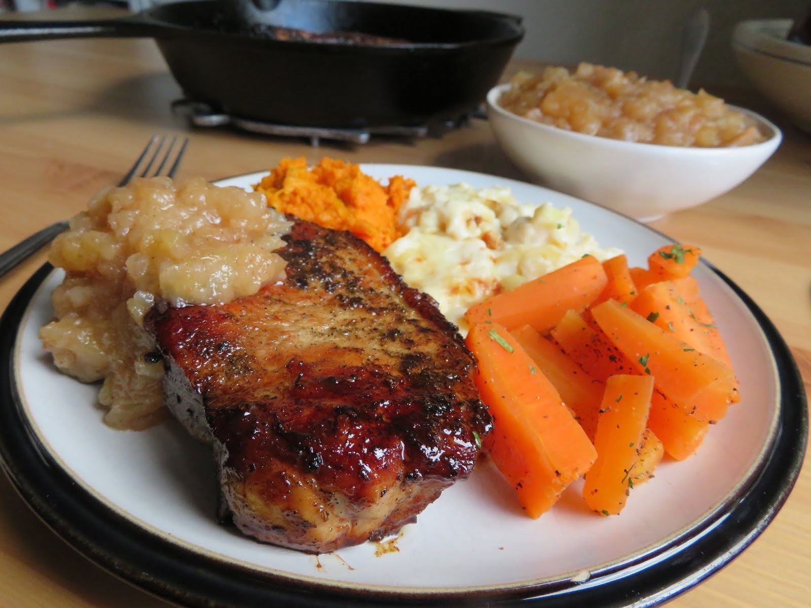 Pork Chops With Oven Roasted Applesauce Secret Home Made