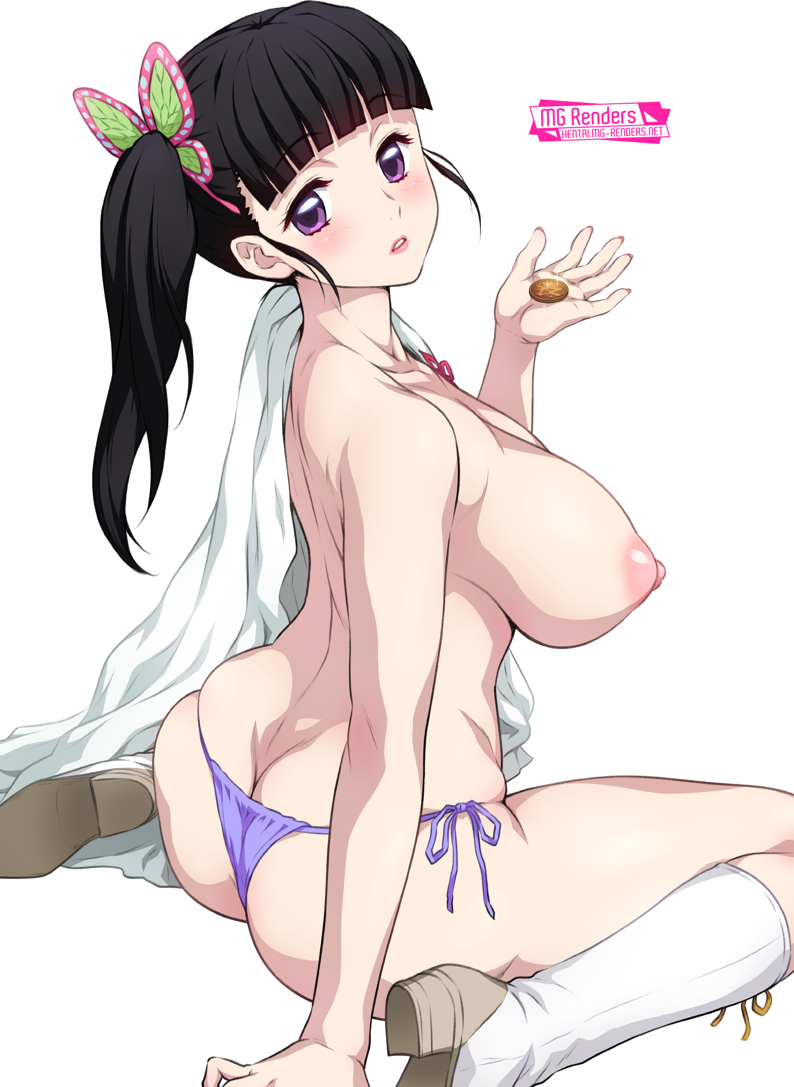 Demon Slayer, Kimetsu no Yaiba - Tsuyuri Kanao Render 2 [Joy Ride] - Hentai  Anime - PNG Image without background