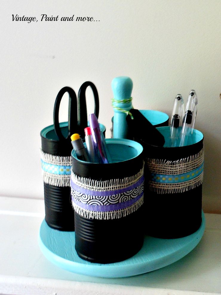 Junk Revision Challenge Desktop Organizers Vintage Paint And