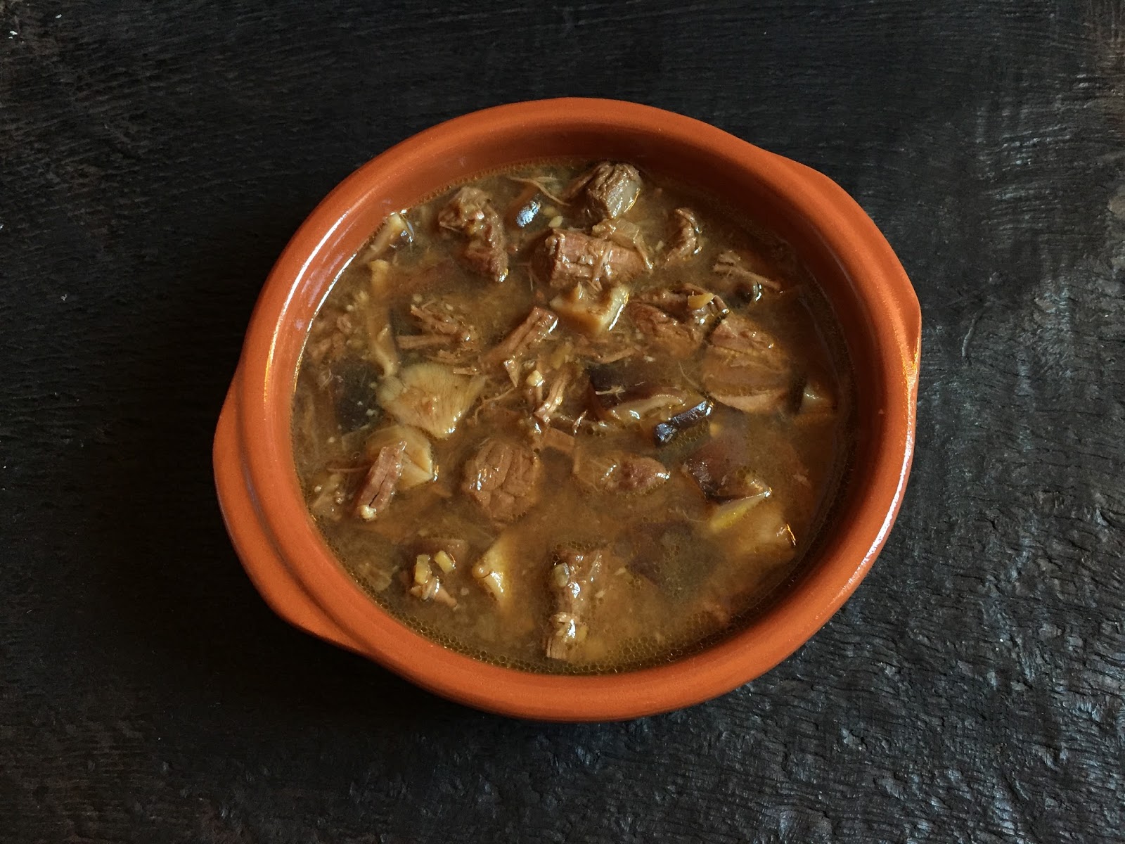 Inglourious Bananas Ginger Beef Stew with Shiitake Mushrooms