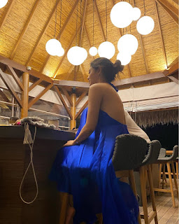 Mouni Roy Sizzles in BLUE - Social Media 21-03-2020