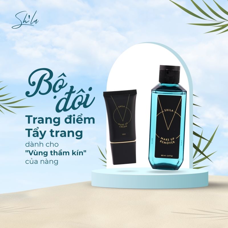 Bộ Đôi Makeup Và Tẩy Trang Vùng Kín SHILA